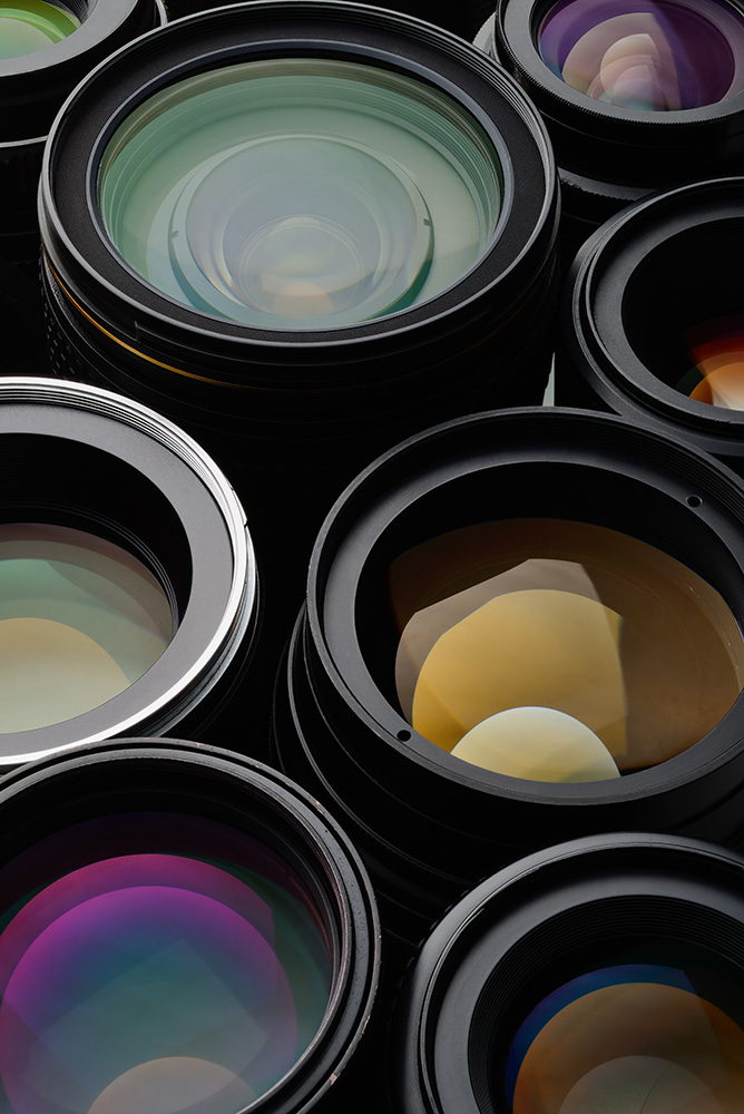 conjunto de lentes de cámara